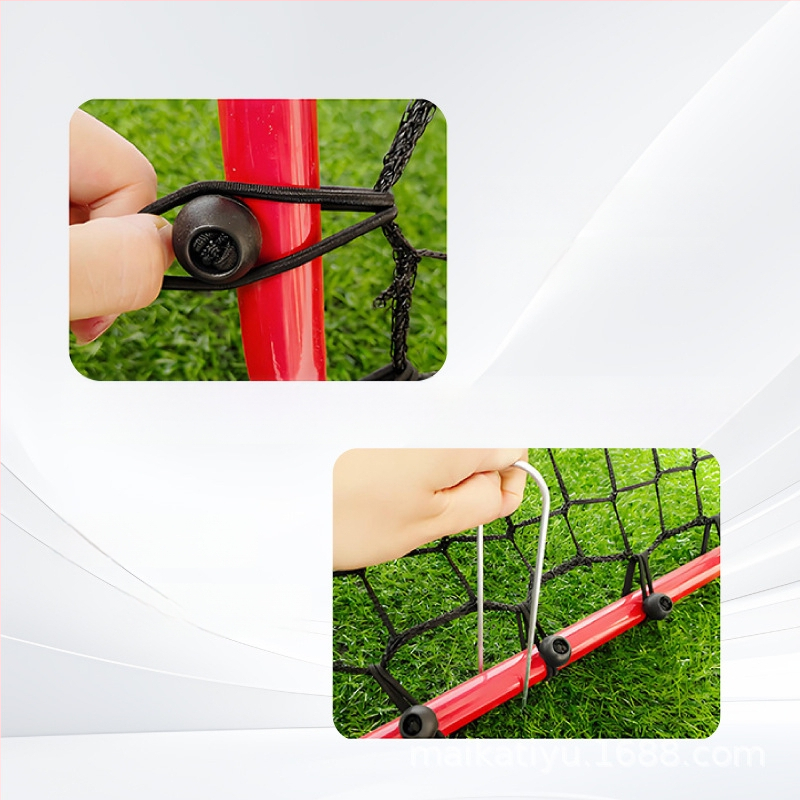 Футболна мрежа за тренировка с възвръщане – вътрешна/външна употреба; Материал: железни тръби и полиестерна мрежа; Персонализация: Да; Марка: MAICCA; Категория: обучително помагало; Подходящи спортове: футбол