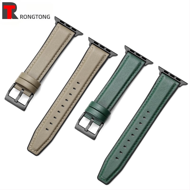 Силиконово-хибриден ремешек за Apple Watch от микрофибърна кожа, 22 мм, 25 г, съвместим с моделите 8/SE/7/6/5