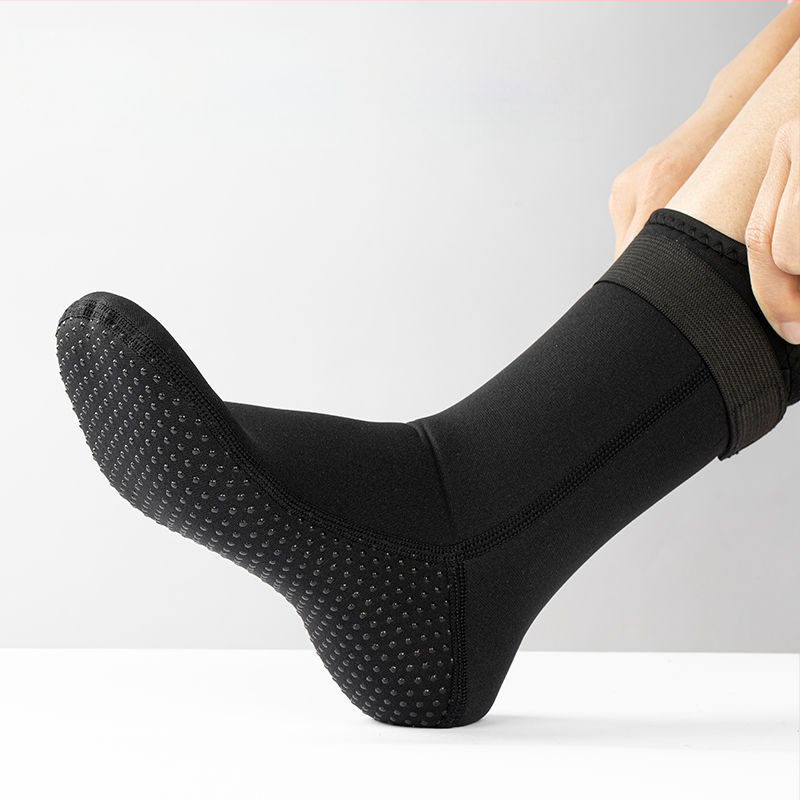 Дълги дебели дайвинг чорапи, 3 мм бързосъхнещи, против хлъзгане, устойчиви на корали, топли за шнорхелинг