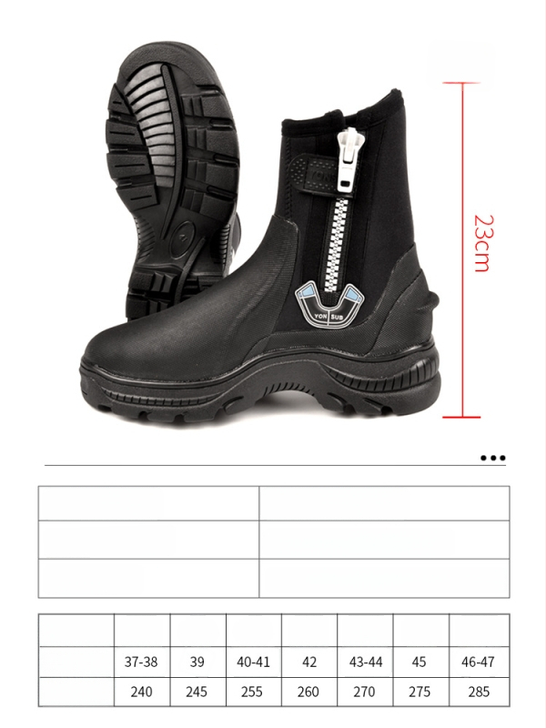 Yon Sub 5mm neopreniniai nardymo bateliai, aukšta kulkšnis, storos, neslidžios, skirti snorkeliavimui ir upių žygiams, unisex vandens gelbėjimo batai