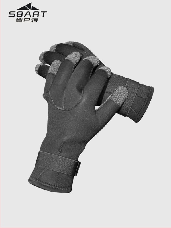 Sbart водолазни ръкавици за гмуркане, издръжливи на износване, устойчиви на пробиви и разкъсване; 90% гума, 10% найлон; за риболов и лов