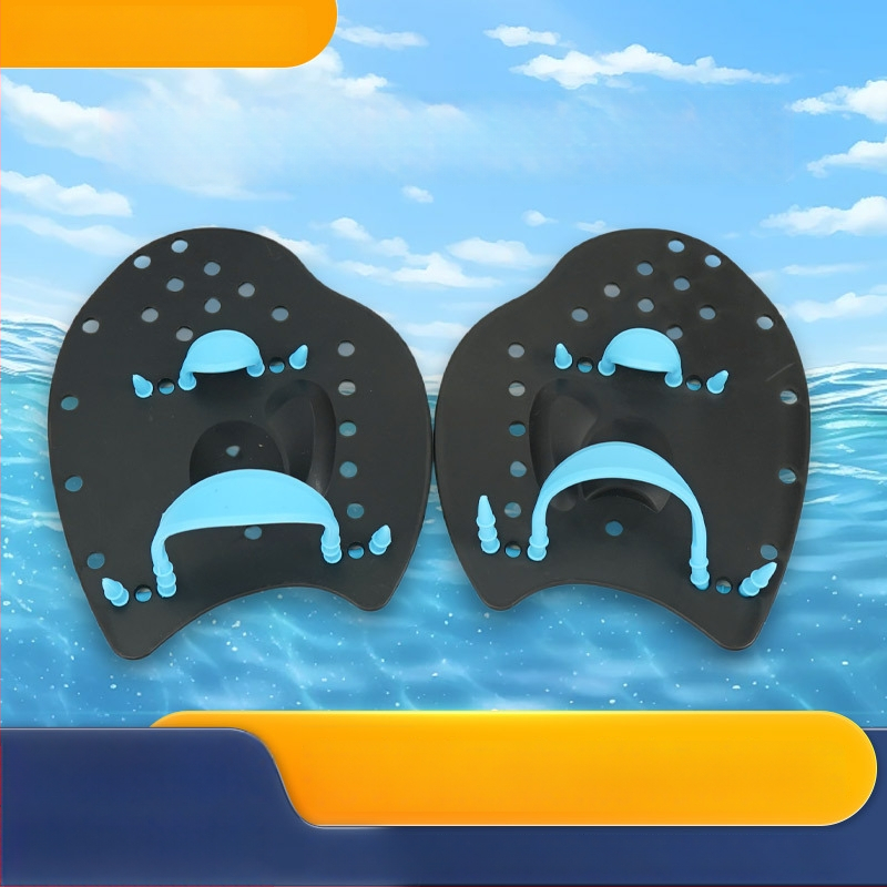 Унисекс плувни лопатки за ръце E18, професионални тренировъчни лопатки за плуване, PP + силика гел, за деца и възрастни