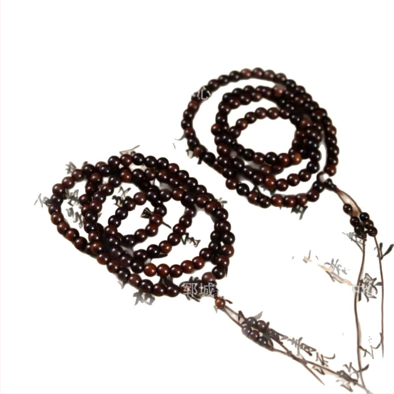 Гривна с 108 мъниста от джуджубово дърво, будистки мъниста, китайски стил, полу ръчна и полу механична изработка, подходяща за подарък