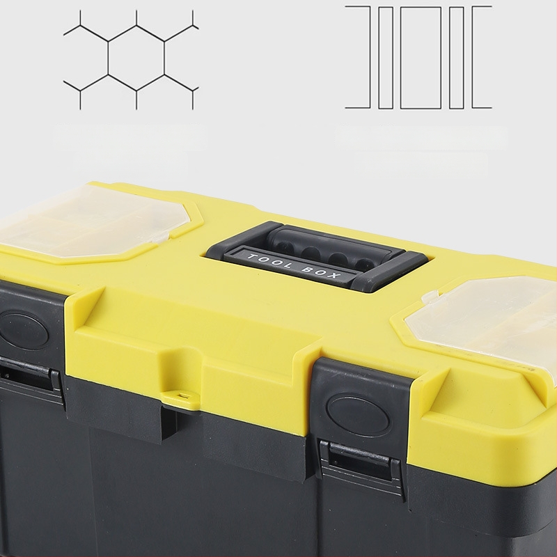 Műanyag szerszámtartó doboz, Toolbox sorozat, hardver tárolásra, nagy kapacitás