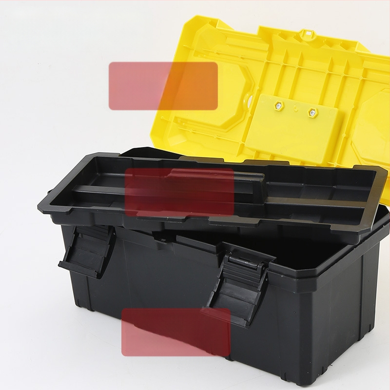 Műanyag szerszámtartó, multifunkcionális, hordozható (Toolbox sorozat)