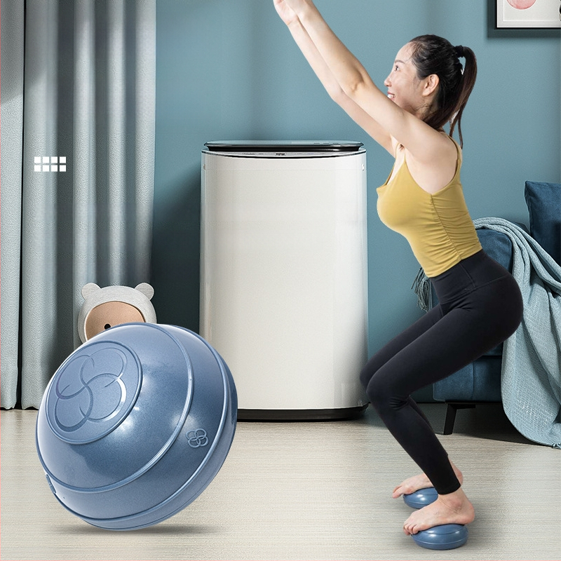 Valovita lopta brzine s polukružnom polu – mini fitness lopta za jogu, Pilates s pedalama za stopala, senzorna oprema za trening