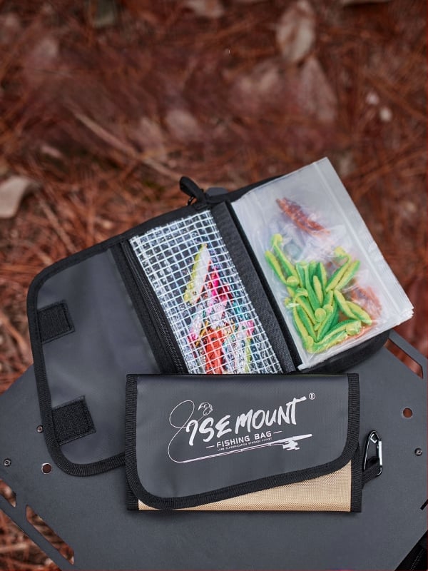 Ise Mount Водоустойчива PVC Чанта за Меки Примамки – Преносима, Демонтируема, Многофункционален Органайзер за Риболовна Екипировка