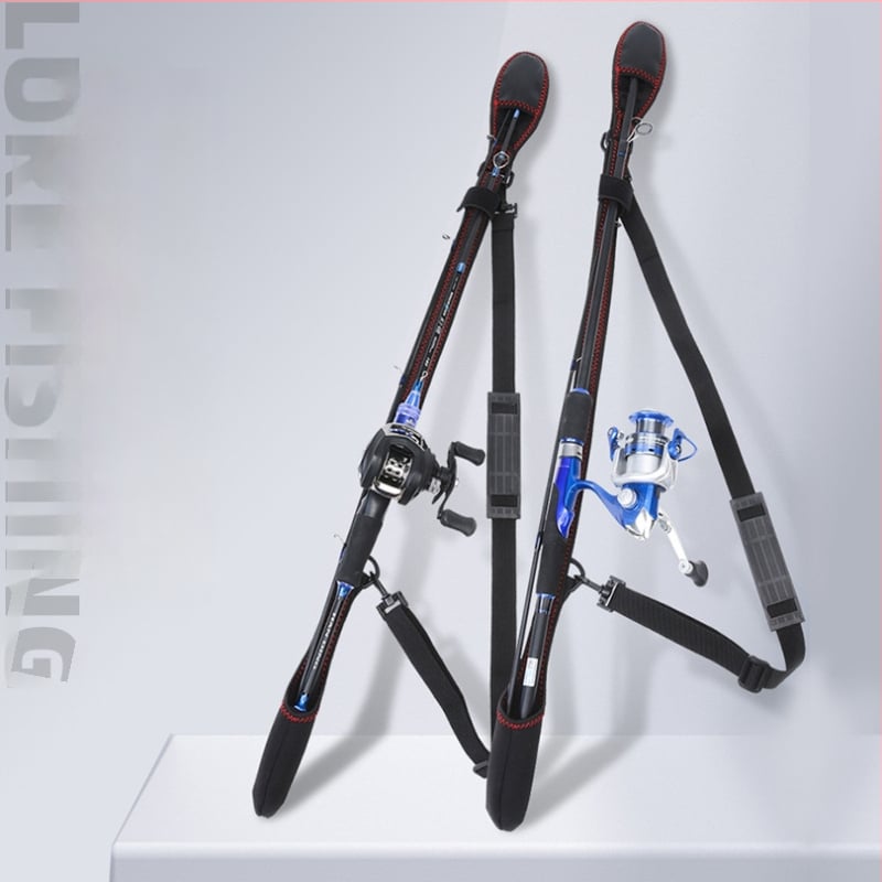 Регулируема чанта за пръчки с отдел за съхранение и еластична лента, джоб за макари; марка Hongchuan; материал полиестерно влакно