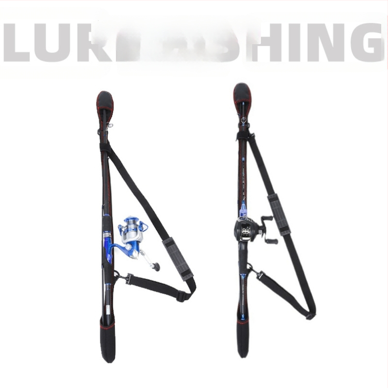 Регулируема чанта за пръчки с отдел за съхранение и еластична лента, джоб за макари; марка Hongchuan; материал полиестерно влакно