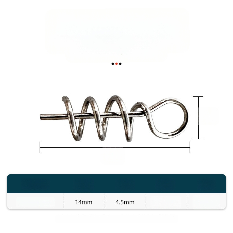 Риболовни части за примамки: пружинен щифт за меки примамки, 304 неръждаема стомана, Samsung Fishing Gear