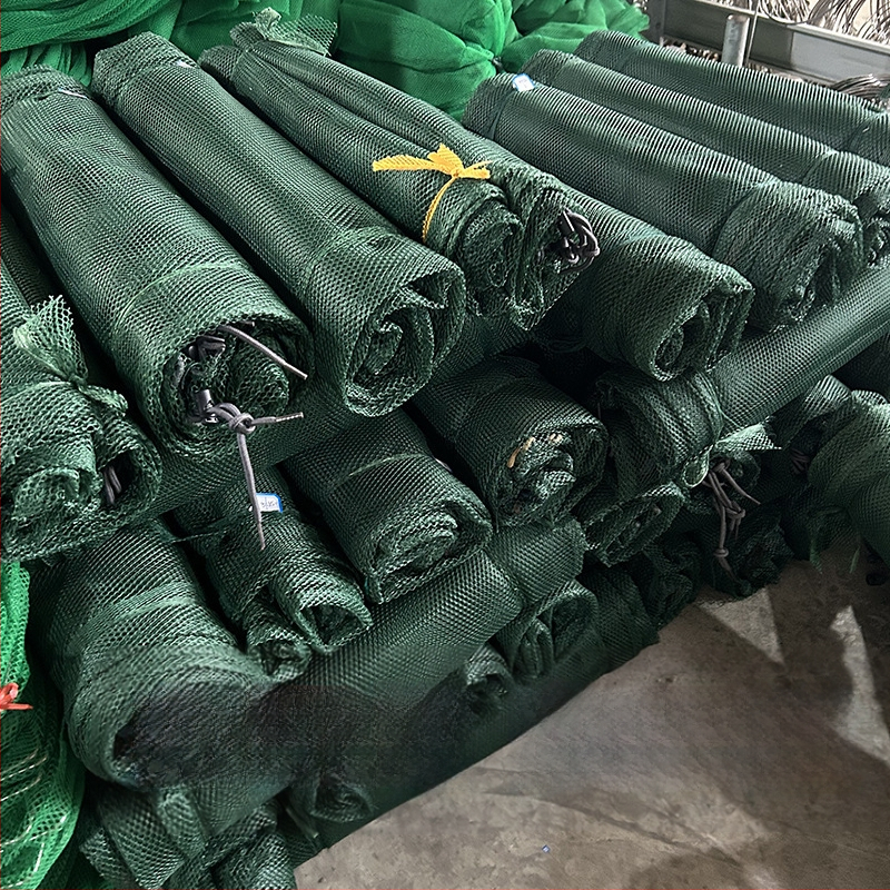 Žvejybos apsaugos tinklinė krepšys, sulankstomas, stora tinkle, smulki tinkle, virvelė