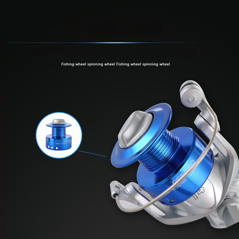 Kalio spiningo ritė žvejybai, tvirtas nailono korpusas, ABS korpusas, Shenzhen kilmė, pakuotė 40 vnt