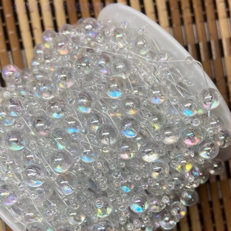 Perle na ribarsku liniju za DIY rukotvorine, plastika/smola, okrugle, premaz za pečenje lakom, Xinnai marka, Toy Lighting serija