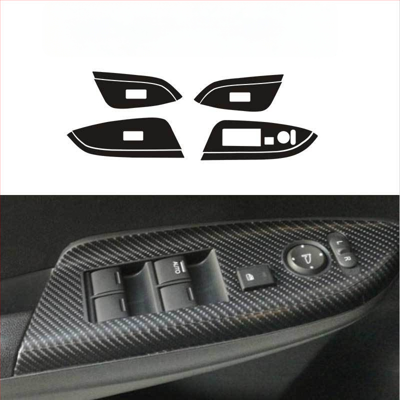 Εσωτερικός αυτοκόλλητος φιλμ από ανθρακονήματα για το κεντρικό πάνελ κονσόλας - πίσω κόλλα, προσαρμογή διαθέσιμη, στυλ ειδικού αυτοκινήτου