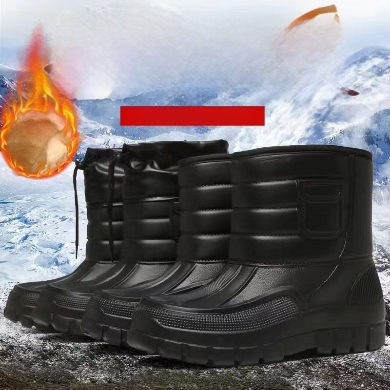 Sniega zābaki: ūdensnecaurlaidīgi, pretslīdoši, ar sintētisku pūci iekšējo oderi, PU augšdaļa, EVA zole