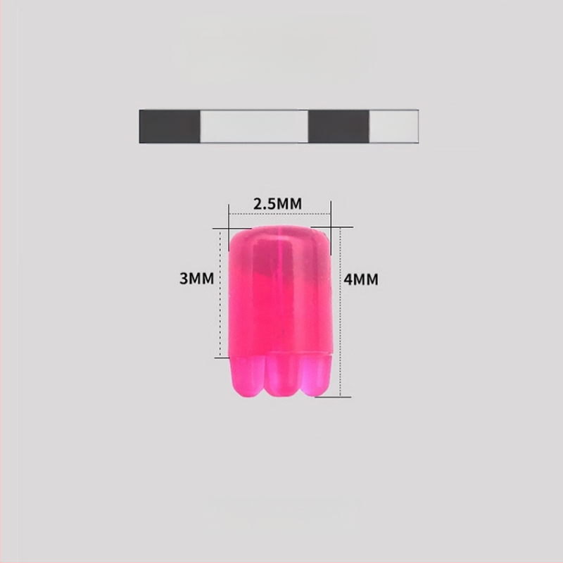 Silikoninė karūnėlė žvejybai – viršutinė karūnėlė, užrakinimo karūnėlė, erdvinė karūnėlė, keturkampė pozicionavimas, pagrindinės linijos rinkinys su PE mazgu