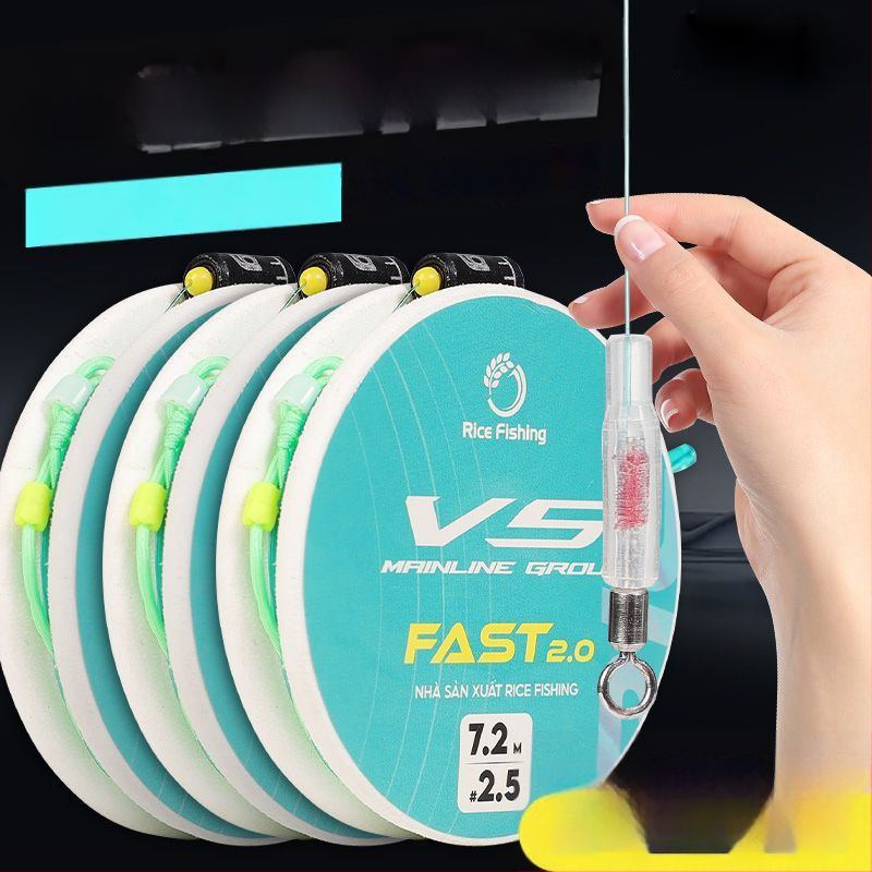 Основна линия – комплект без възли с обновена система за бързо заключване, готова за употреба риболовна линия