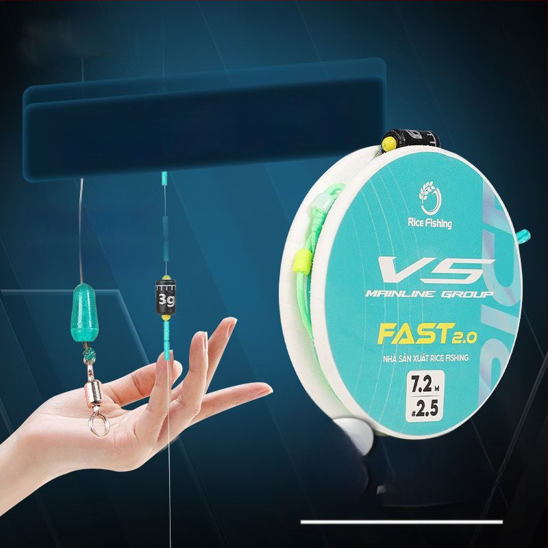 Основна линия – комплект без възли с обновена система за бързо заключване, готова за употреба риболовна линия