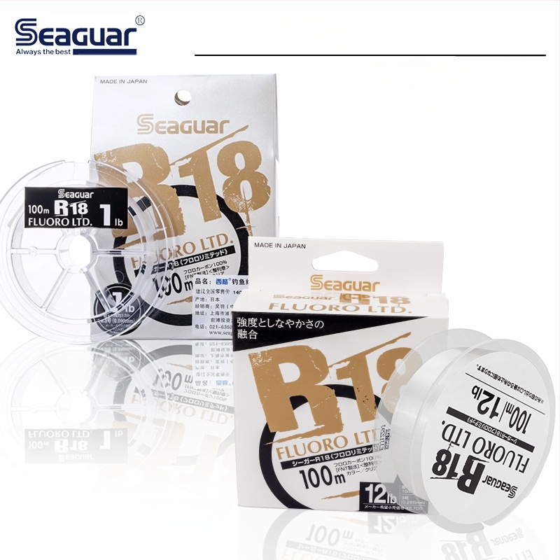 Seaguar karbonska ribolovna linija R18 – srebrna oznaka, vodilna i glavna linija za stijenski i morski ribolov