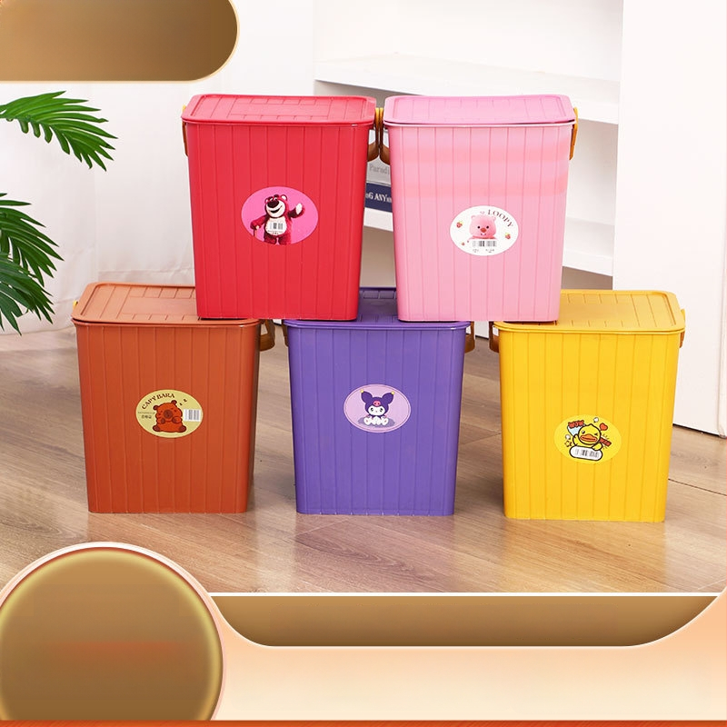 Plastikinis laikymo kibiras su dangteliu, sustiprintas kvadratinis kibiras su rankena, daugiafunkcinis laikymo suolas vonios kambariui