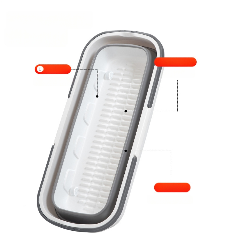 Plastikinis sulankstomas kvadrato formos kibiras automobilių plovimui ir žvejybai