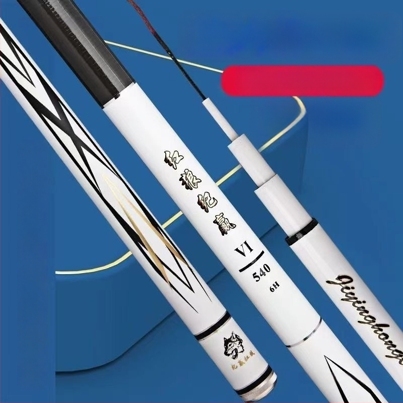 Jiying Red Wolf aukštos anglies žvejybos meškerė, ultra lengva, ultra tvirta, 28 nustatymų