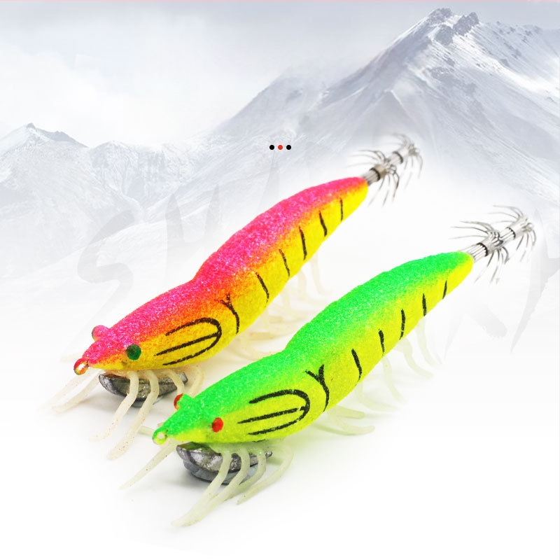 Kalmarų kabliukas jūrų žvejybai su šviesos fluorescencijos efektu — Prekės ženklas SHARESHARK | Medžiaga: Consulting