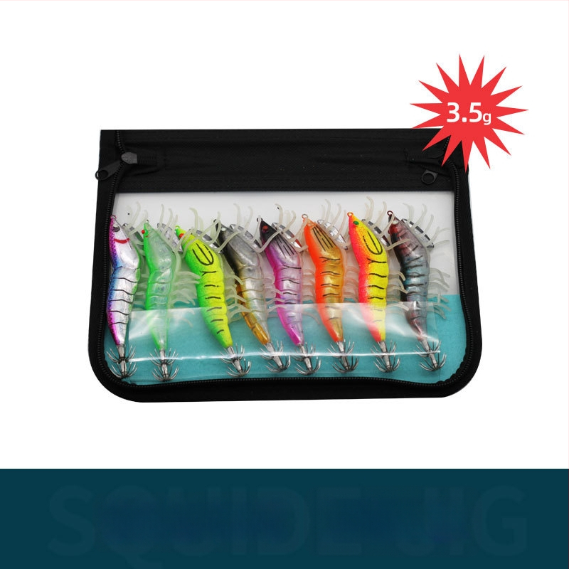 Kalmarų kabliukas jūrų žvejybai su šviesos fluorescencijos efektu — Prekės ženklas SHARESHARK | Medžiaga: Consulting