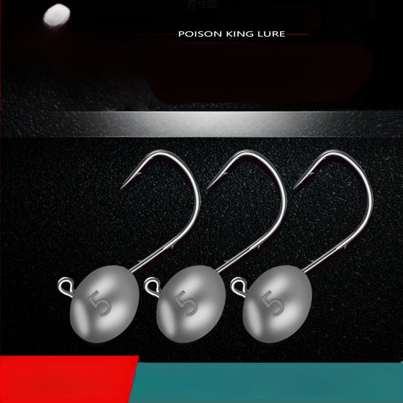 Patobulintas žvejybos kablių rinkinys su švino galvomis ir anti-snag dizainu – be barbs Mandarin fish, bass ir Black Pit fish