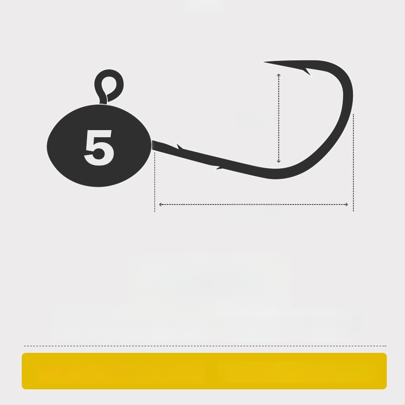 Patobulintas žvejybos kablių rinkinys su švino galvomis ir anti-snag dizainu – be barbs Mandarin fish, bass ir Black Pit fish