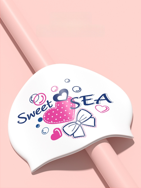 Силиконова шапка за плуване, принтована, за възрастни, за плуване и водни спортове, произход: Гуандун