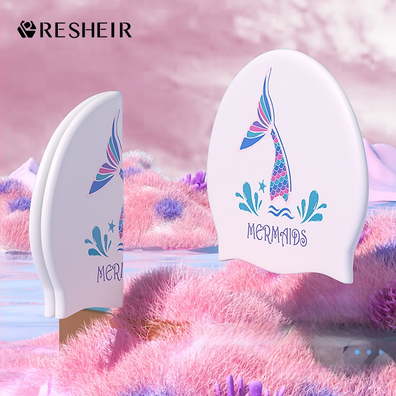 Ruijuer силиконова шапка за плуване за жени и възрастни, с принт, защита на ушите, за плуване, авторизирана частна марка