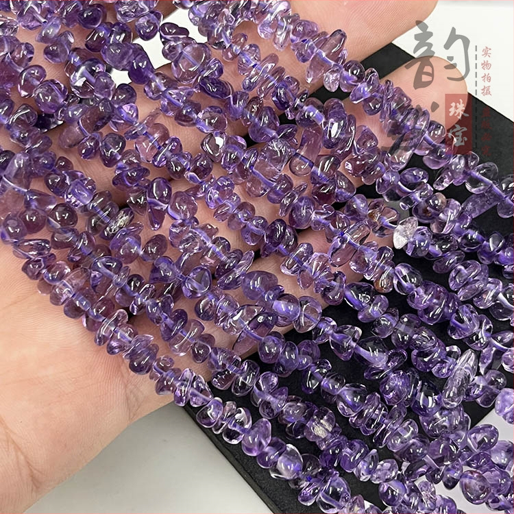 Аксесоари - аметистови свободни мъниста, полирани мъниста с форми за модни бижута