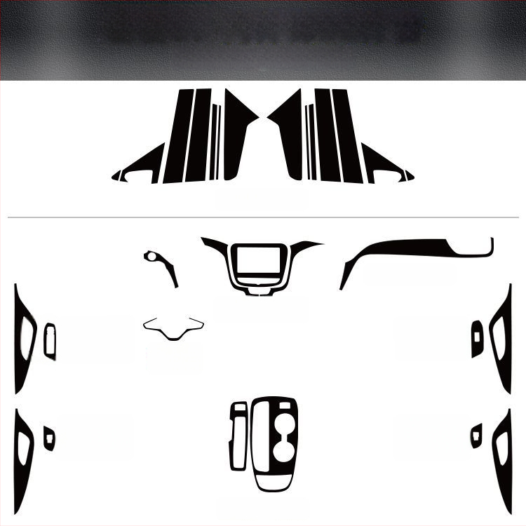 Εσωτερικό αυτοκινήτου με φιλμ ανθρακονήματος για Chevrolet Equinox — υφή γρατσουνιών, μαγνητική τοποθέτηση, για πλευρικά πάνελ κεντρικής κονσόλας, δυνατότητα προσαρμογής