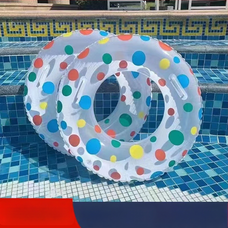 Baseino ratukas su rankena, PVC storis 0,25 mm, anti-flip dizainas, suaugusiems, vientisas raštas