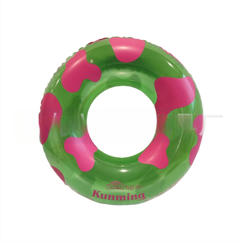 Prisitaikantis skaidrus pripučiamas plaukimo žiedas iš ekologinio PVC su logotipo spauda, suaugusiems; tinkamas treniruotėms, plaukiojimui ir vandens pramogoms