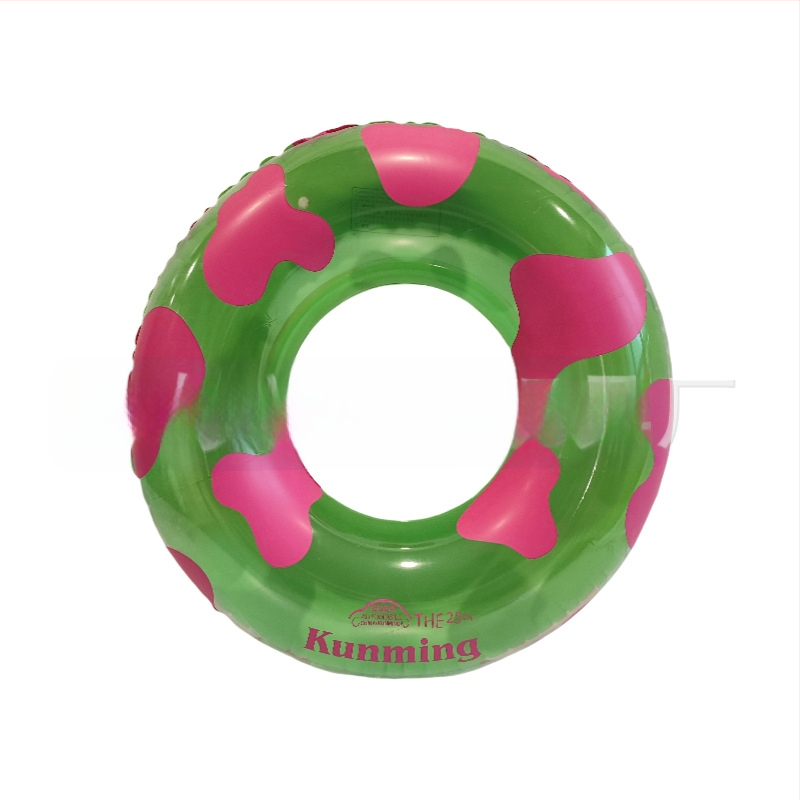 Prisitaikantis skaidrus pripučiamas plaukimo žiedas iš ekologinio PVC su logotipo spauda, suaugusiems; tinkamas treniruotėms, plaukiojimui ir vandens pramogoms