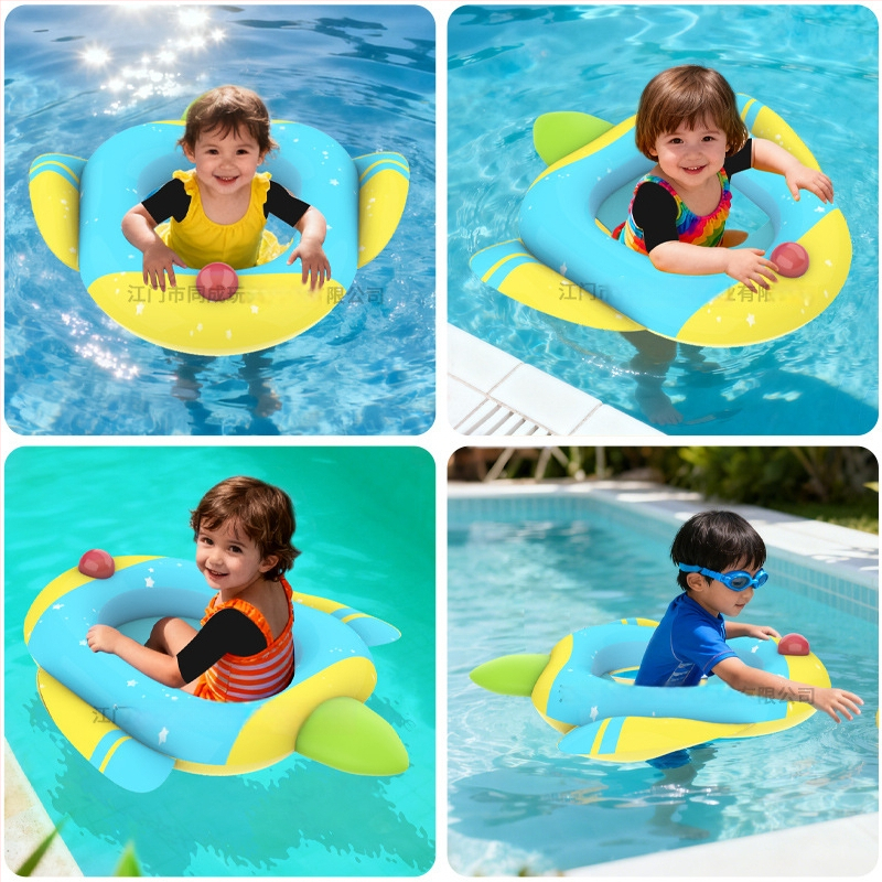 Raketės formos vaikų plūduras, aplinkai draugiškas PVC, 0,25 mm storis, vienos spalvos raštas, tinkamas plaukiojimui ir vandens vaikščiojimui