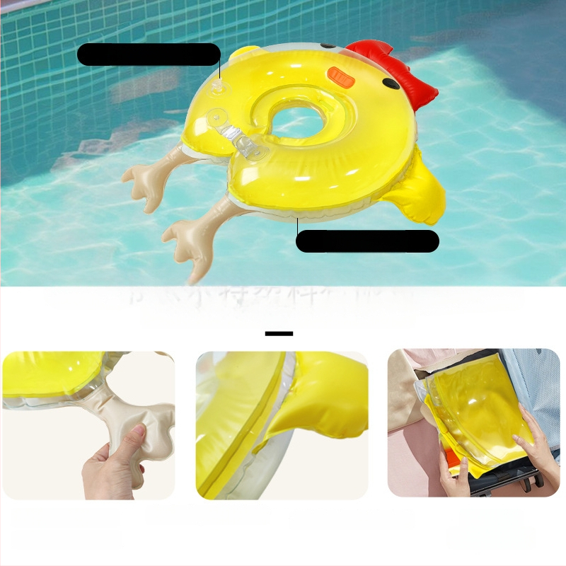 Vaikų plūduriuojantis žiedas — Enrt, aplinkai draugiškas PVC, 0,25 mm storis, karikatūros raštas, tinkamas plaukiojimui