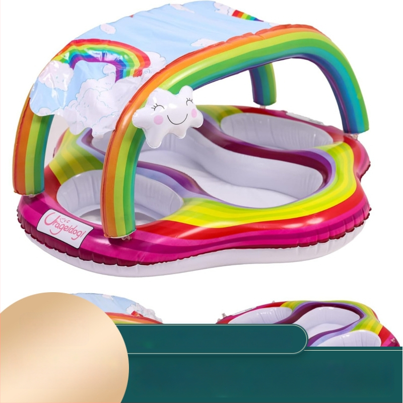 Vaikų plaukimo žiedas iš ekologinio PVC, 0,25 mm storio, spausdintas raštas, prekės kodas SJL-20250318