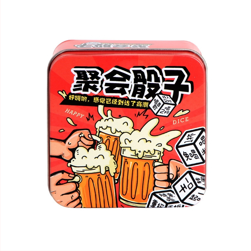 9 зарове от акрил за парти пиене игра, стил филет