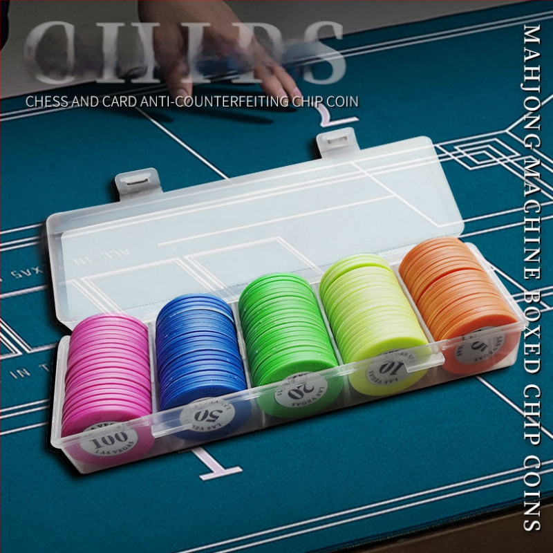 Меламинови чипове за Маџонг и Тексас Холдем покер – дебели висококачествени чипове за зали за карти, 1 спецификация, персонализируеми