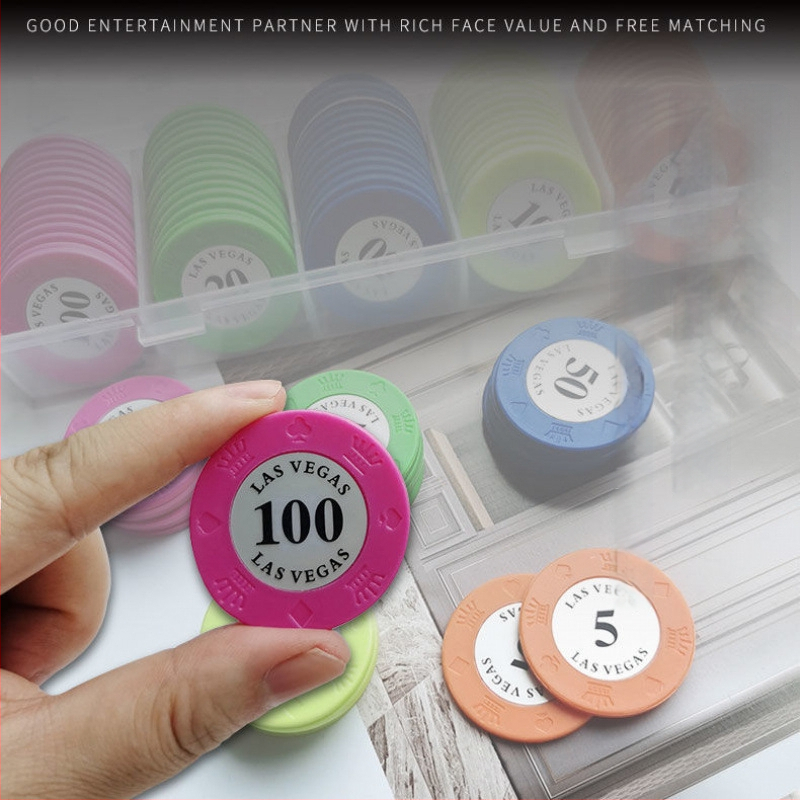 Меламинови чипове за Маџонг и Тексас Холдем покер – дебели висококачествени чипове за зали за карти, 1 спецификация, персонализируеми