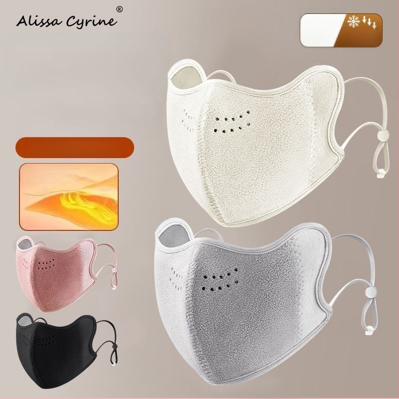 Šilta žieminė veido kaukė su ausų kilpa, vėjo ir dulkių apsauga, poliesterio pluoštas, Shao qi