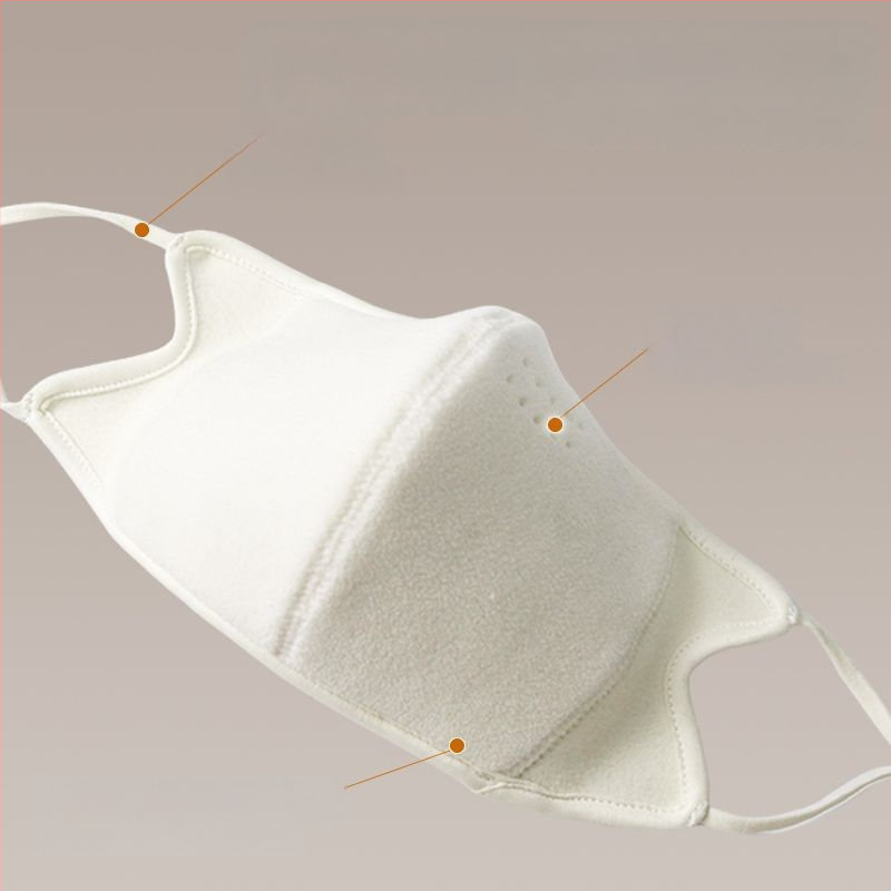 Šilta žieminė veido kaukė su ausų kilpa, vėjo ir dulkių apsauga, poliesterio pluoštas, Shao qi