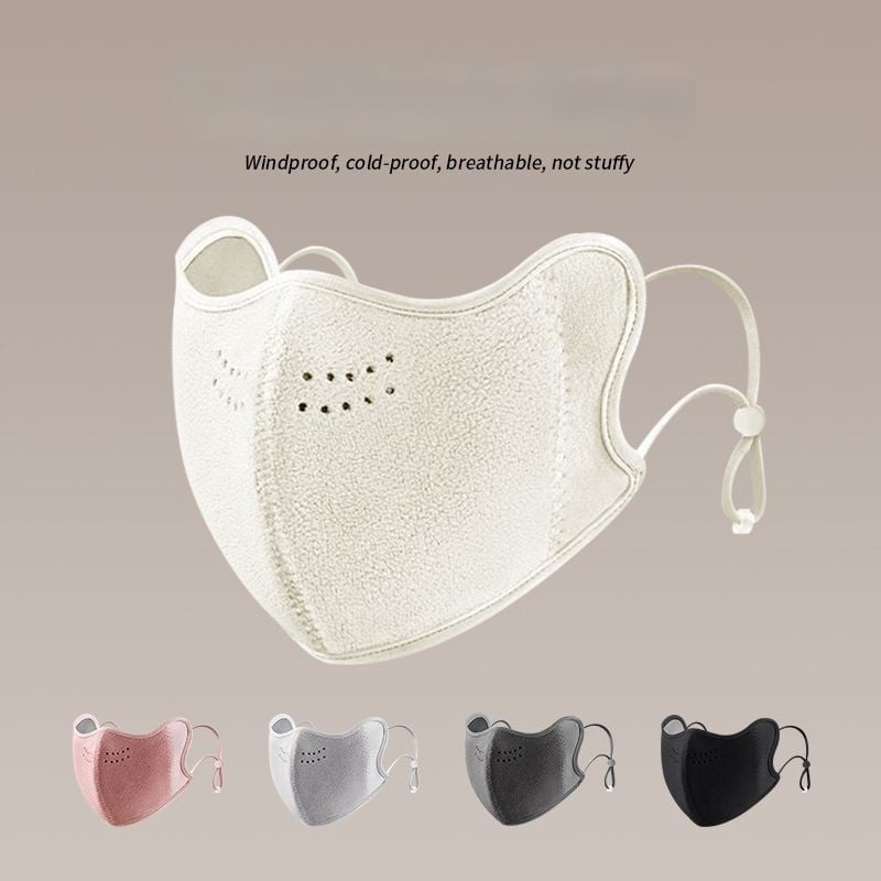Šilta žieminė veido kaukė su ausų kilpa, vėjo ir dulkių apsauga, poliesterio pluoštas, Shao qi
