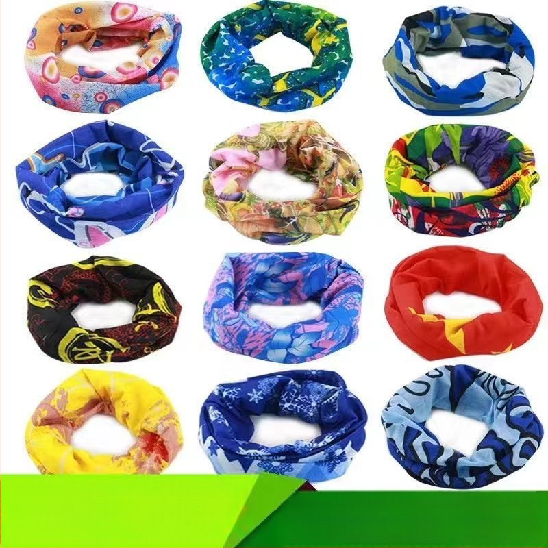 Sportinis galvos apdangalas ir šalikas, etninio stiliaus, poliesteris, dryžuotas raštas, vaikams