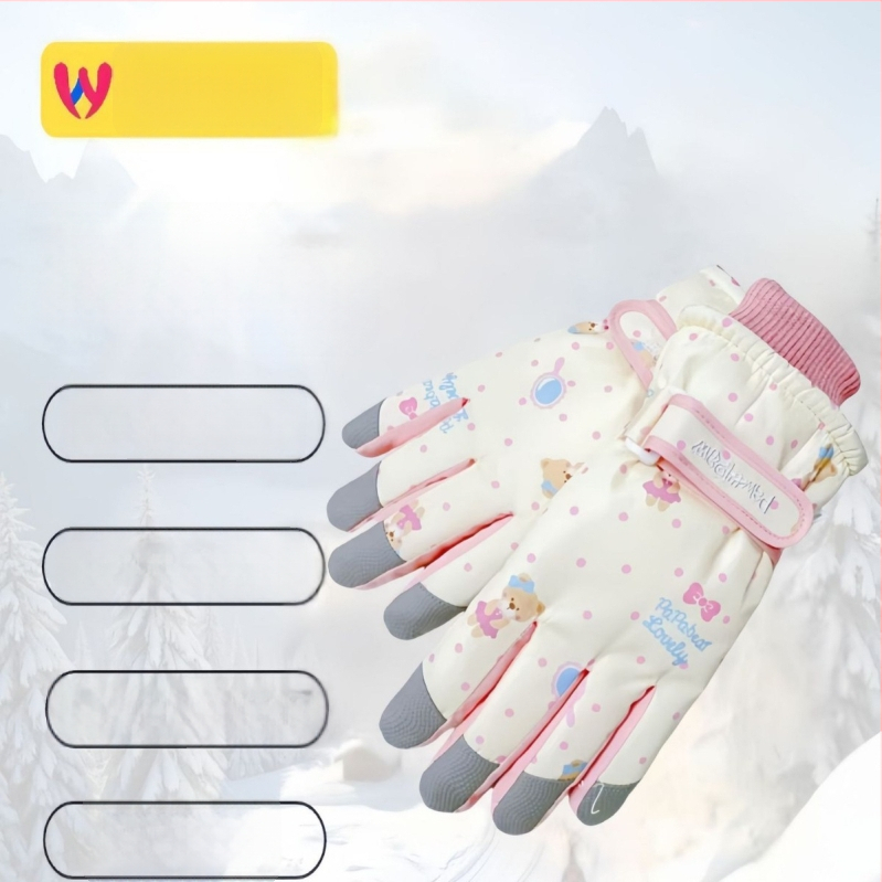 Wei Hua унисекс ски ръкавици за възрастни, плат Оксфорд