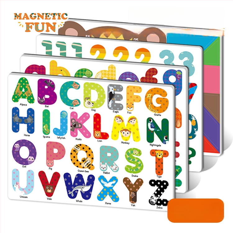 Tähekeste ja arvude magnetplaadid, 4-osaline komplekt, EVA materjal, külmikmagnet, lame pusle, kohandatavate piltide kujundamise võimalus