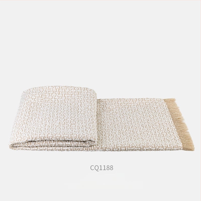 Pledi ar pūtieniem un aplīšu tekstūru - viesnīcu stilā, mūsdienīgs minimālisms, pielāgojama, ar izdrukāto logotipu, premium